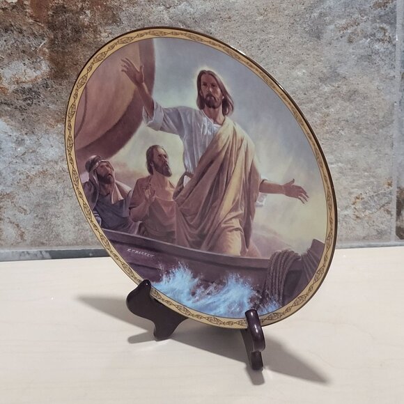 Jesus Calms The Waters Plate Robert T Barrett  Life of Christ Bradford Exchange - Picture 12 of 12
